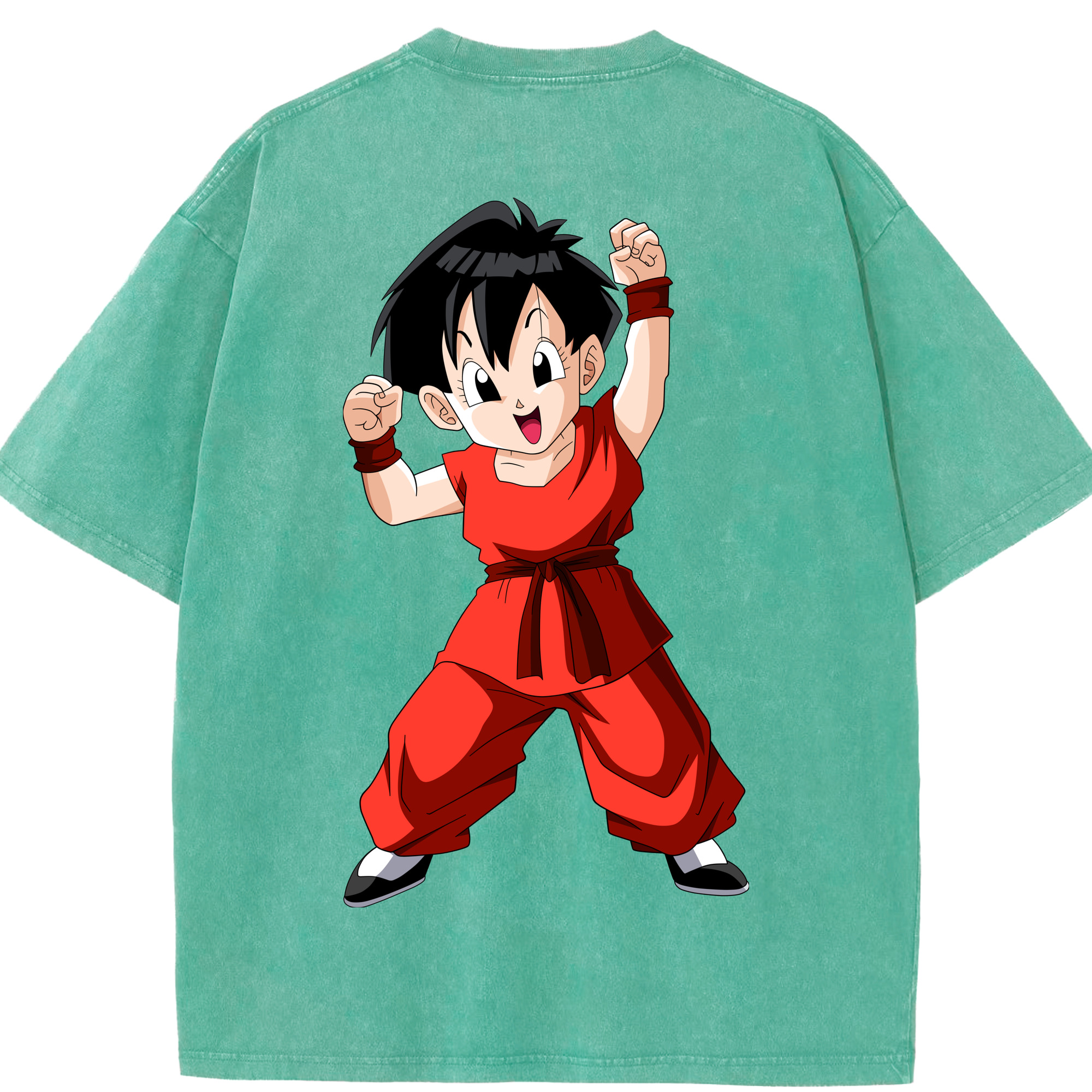 （画像用） ドラゴンボール パン DRAGON BALL Pan 綿100% ヴィンテージ風 半袖Tシャツ（背面プリント）